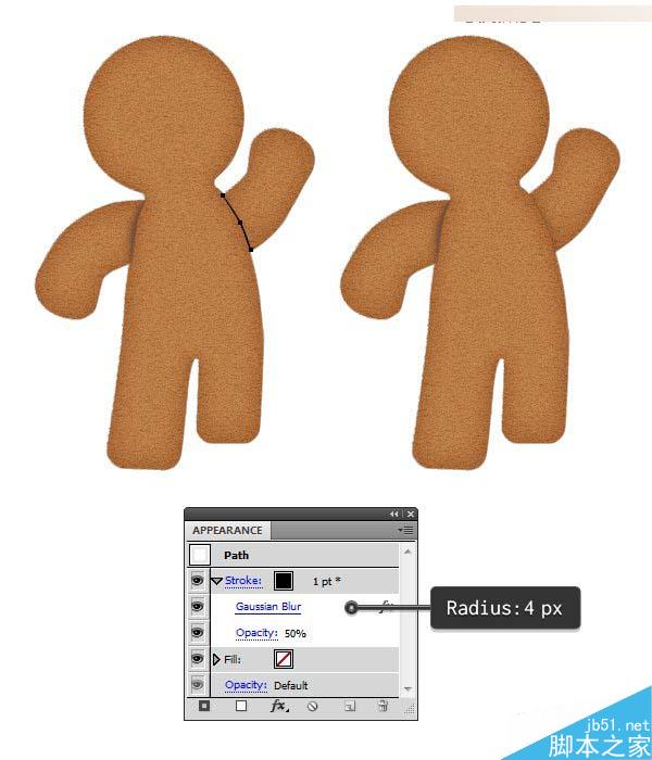 Illustrator绘制立体风格的饼干小人教程,PS教程,思缘教程网