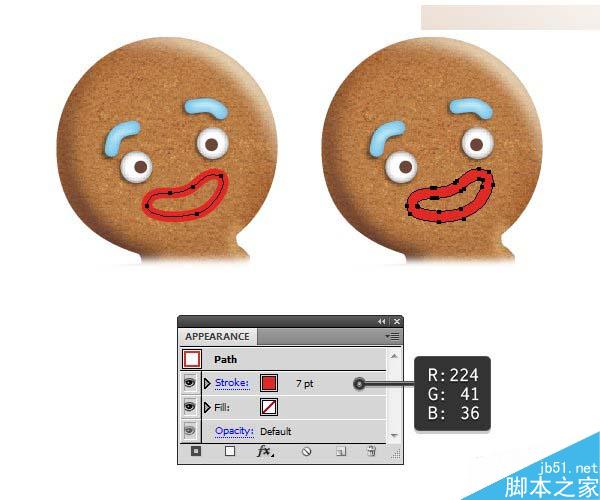 Illustrator绘制立体风格的饼干小人教程,PS教程,思缘教程网