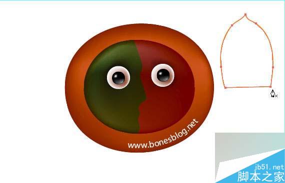 illustrator绘制可爱卡通向阳花 脚本之家