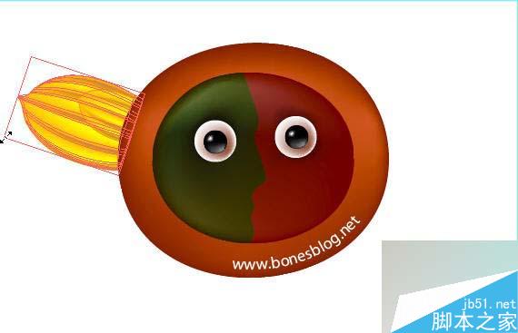 illustrator绘制可爱卡通向阳花 脚本之家