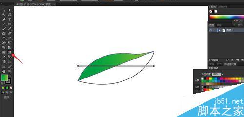 如何用AI画矢量叶子图