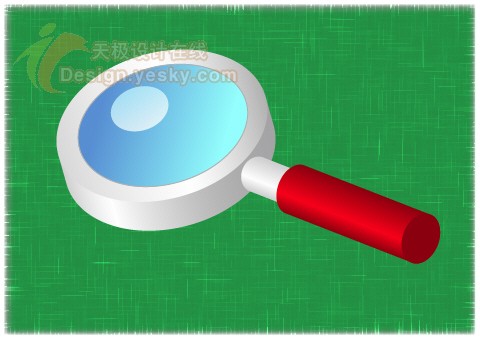 AI教程:绘制一个放大镜图标 脚本之家 AI教程