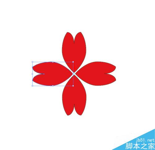 Ai绘制花瓣的图案