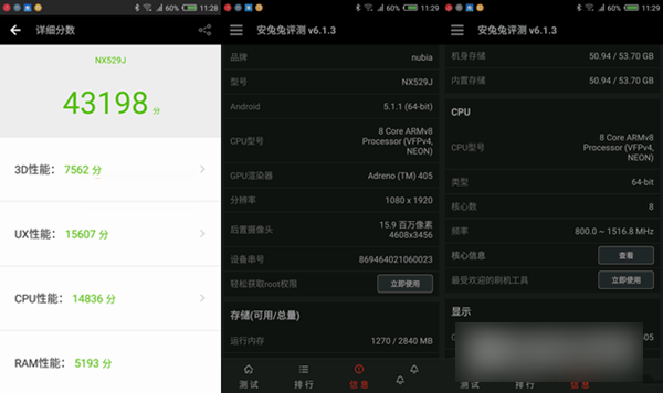 努比亚Z11 mini跑分多少 nubia Z11 mini安兔兔跑分多少？