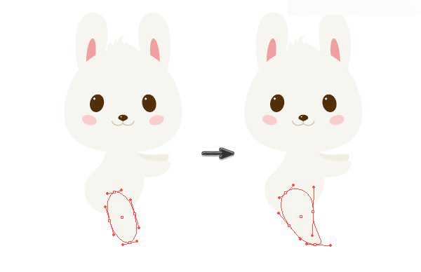 Illustrator绘制春季抱着花朵的小兔子,PS教程,思缘教程网