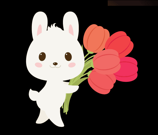 Illustrator绘制春季抱着花朵的小兔子,PS教程,思缘教程网