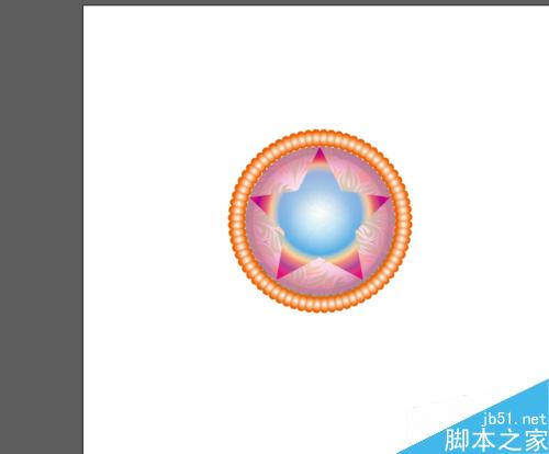 Ai绘制光质感星星的图标