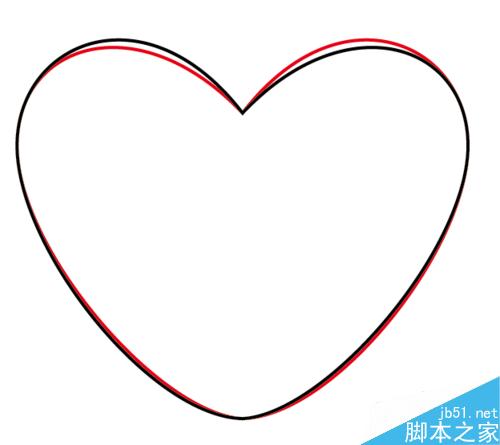 用AI画对称的爱心图形