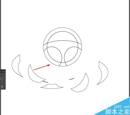 Ai绘制汽车方向盘的图标