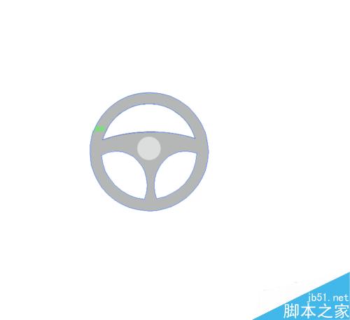 Ai绘制汽车方向盘的图标