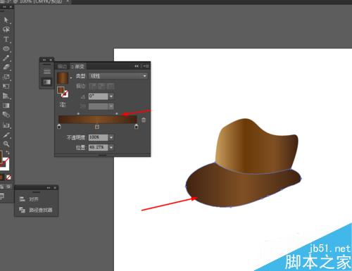 Ai绘制帽子的图标