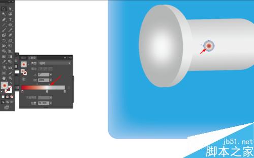 Ai绘制手电筒的图标