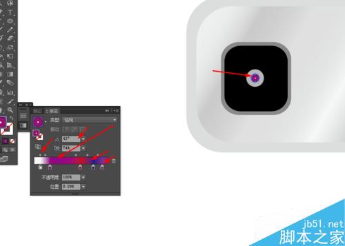 Ai绘制手机摄像头的图标
