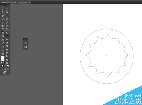ai绘制圆形的锯齿图标