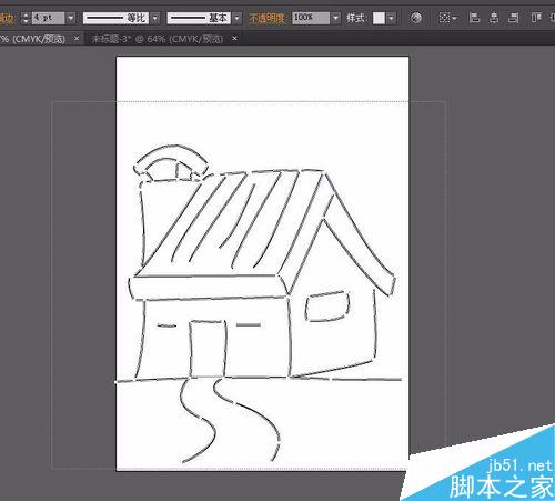 AI中钢笔工具勾画的图像如何导入PS？