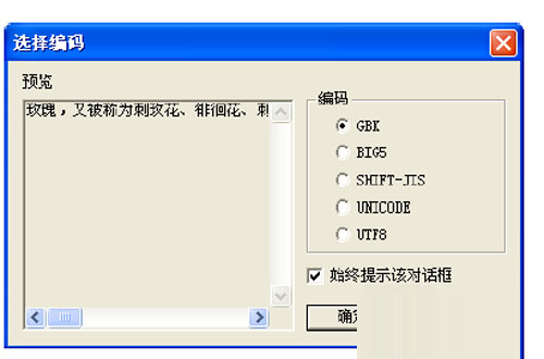 金山快译编码选择图