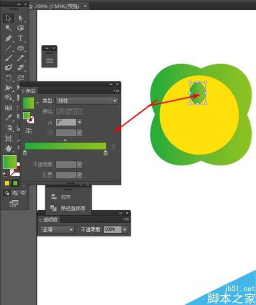 Ai绘制漂亮质感花的图标