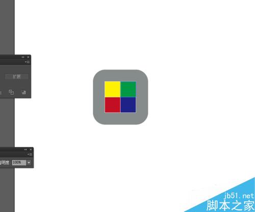 Ai简单绘制四色块的APP图标