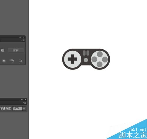 Ai简单绘制游戏手柄的图标