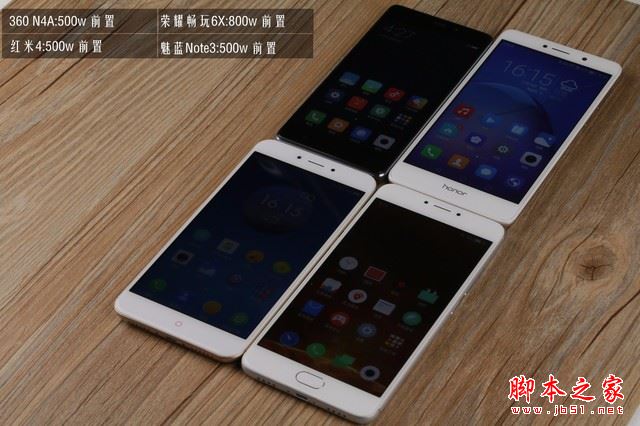 荣耀畅玩6X/红米4/魅蓝Note3/360N4A详细区别对比评测图解:哪个更值得买?