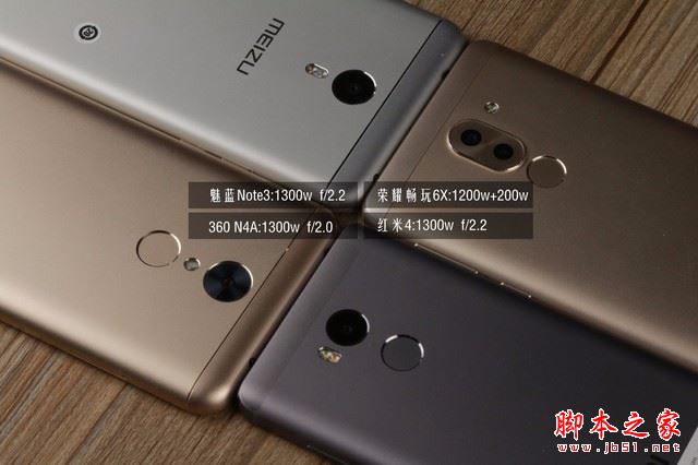 荣耀畅玩6X/红米4/魅蓝Note3/360N4A详细区别对比评测图解:哪个更值得买?