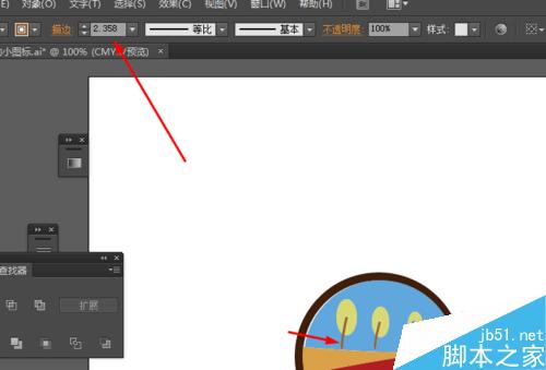 Ai简单绘制植树的小图标