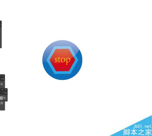 AI简单绘制停止的小图标