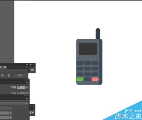 Ai简单绘制手机的图标
