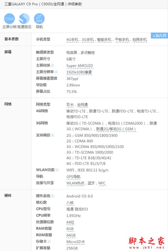 三星c9pro和华为P9哪个好？三星盖乐世c9pro详和华为P9细区别对比评测