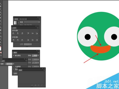 Ai简单绘制可爱章鱼的头像