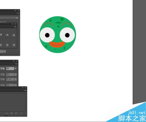 Ai简单绘制可爱章鱼的头像