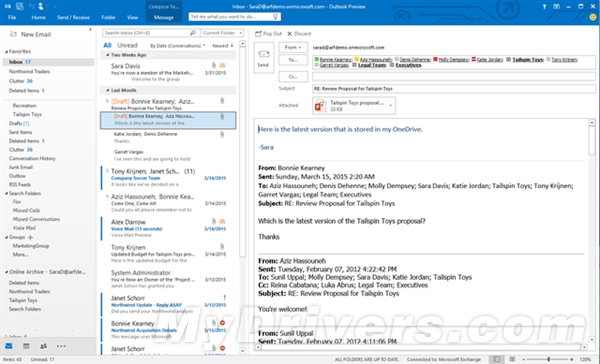 Office 2016公开预览版发布！免费下载
