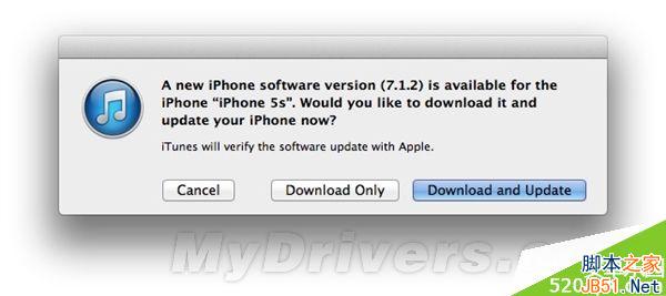 iOS 7.1.2突然发布：补洞专用
