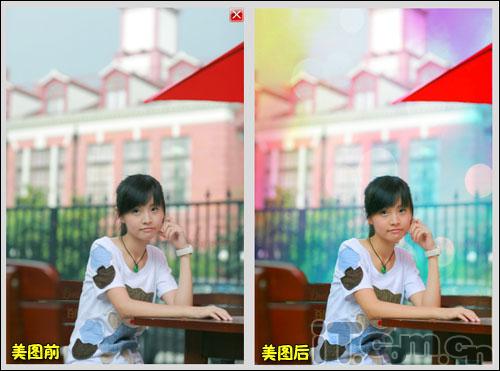 教你做背景幻彩 让照片背景幻彩起来