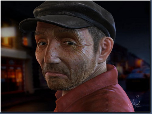 3DS MAX和ZBrush建造写实的乡村渔夫人物建模