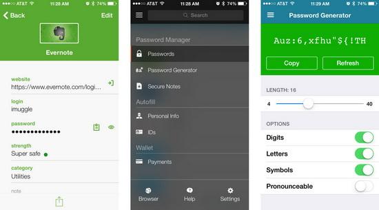不怕忘记密码 最佳iOS密码管理应用推荐