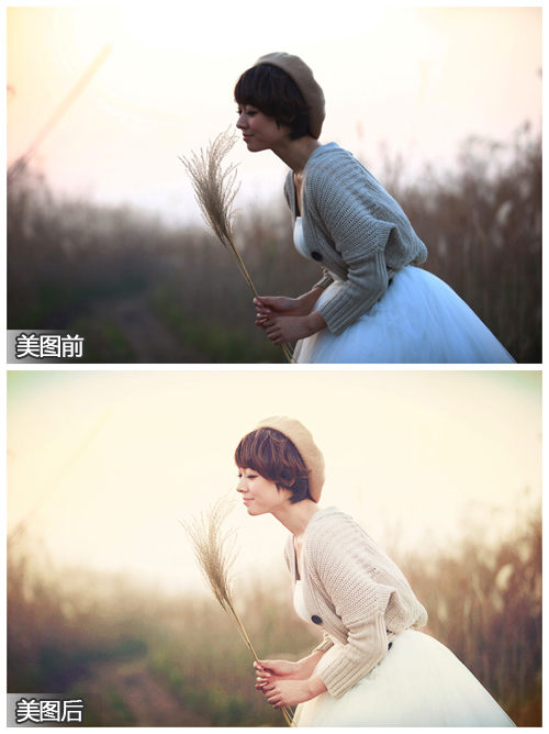 美图秀秀让你的照片散发出回忆般小清新的韵味 三联教程