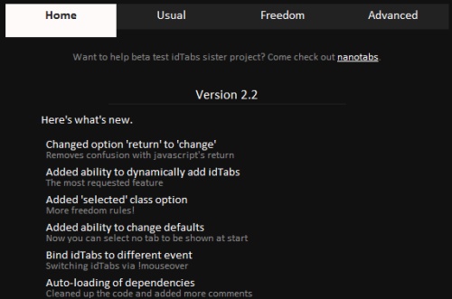 jquery-idtabs jquery-idtabs