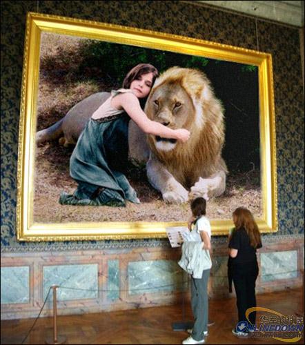 美图抠图功能打造美女与野兽零距离接触 三联教程