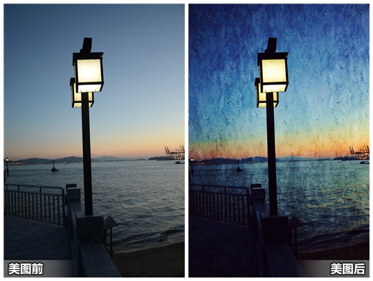 美图秀秀让你做一回艺术家 照片1秒变油画 三联教程