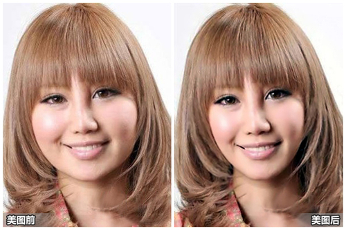 美图秀秀快速瘦脸大法 瞬间上镜白富美 三联教程