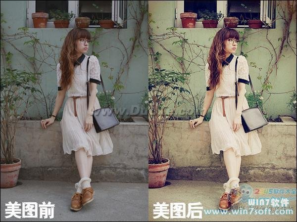 美图秀秀最简单几步打造清新文艺风格图片 三联教程