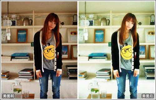 美图秀秀打造小清新日系风格的逆光图片 三联教程