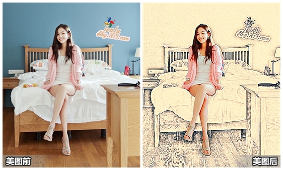 美图秀秀“画中人”效果 虚实对撞秀创意 三联