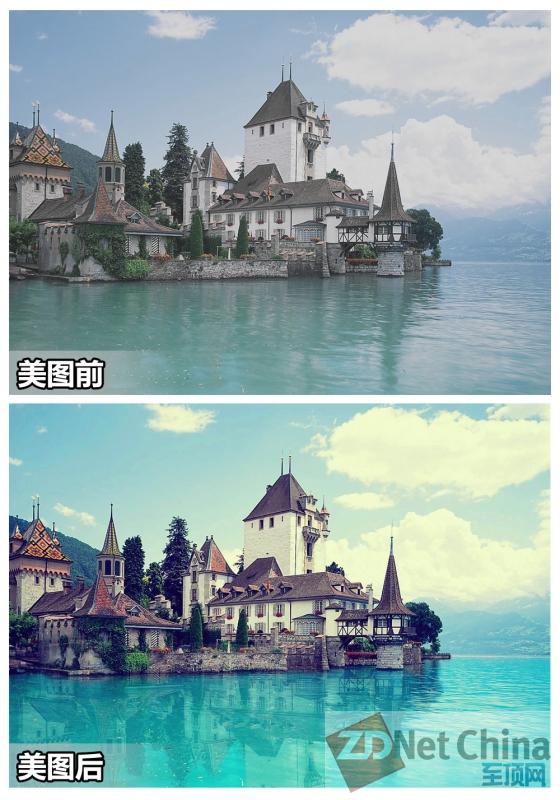 巧为湖水照加倒影 提升照片纵深感 三联