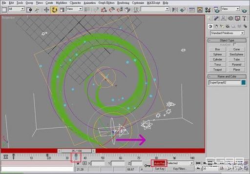 3DS MAX教程:打造炫彩紫光效果