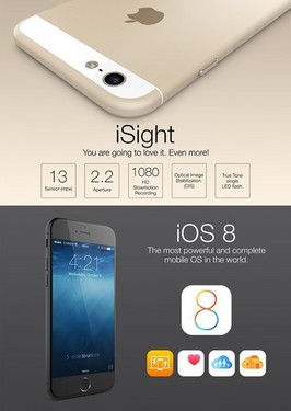 iOS 8的新归宿 惊爆iPhone 6官方宣传图 