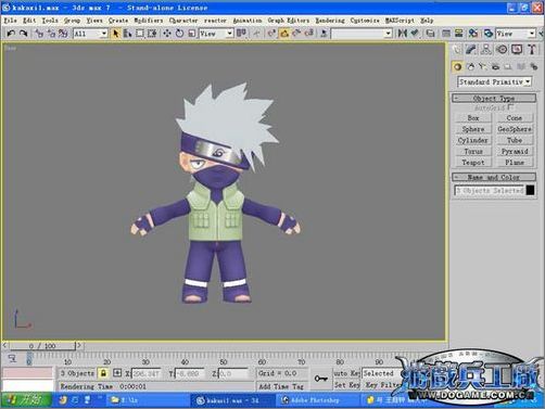 3dsmax实例教程:打造Q版忍者角色_脚本之家jb51.net转载
