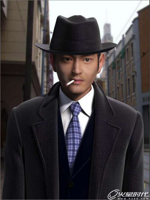 3DSMAX打造黄晓明版《上海滩》的许文强