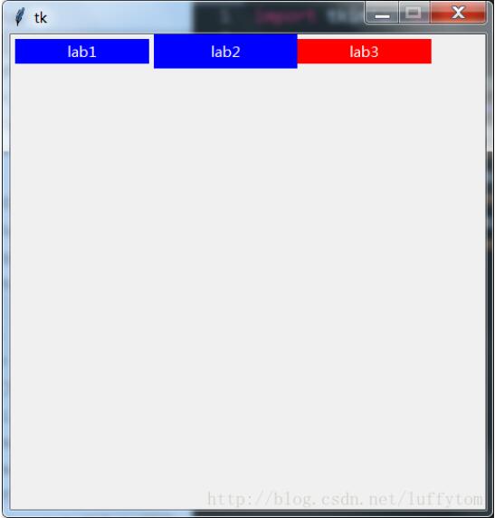 Python tkinter的grid布局